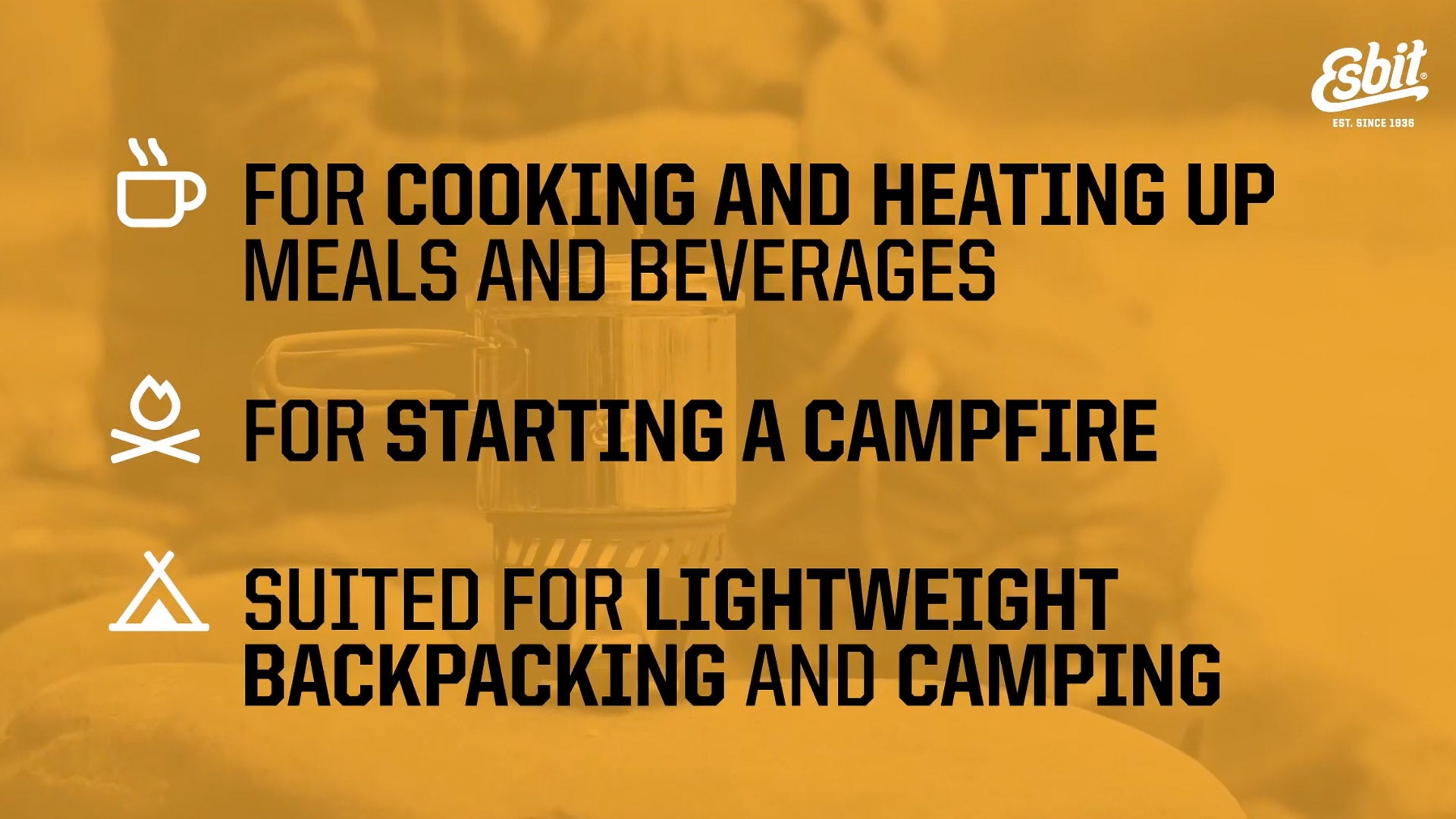 Esbit Emergency Folding Camp Stove (w/ 3 Solid Fuel Tablets)