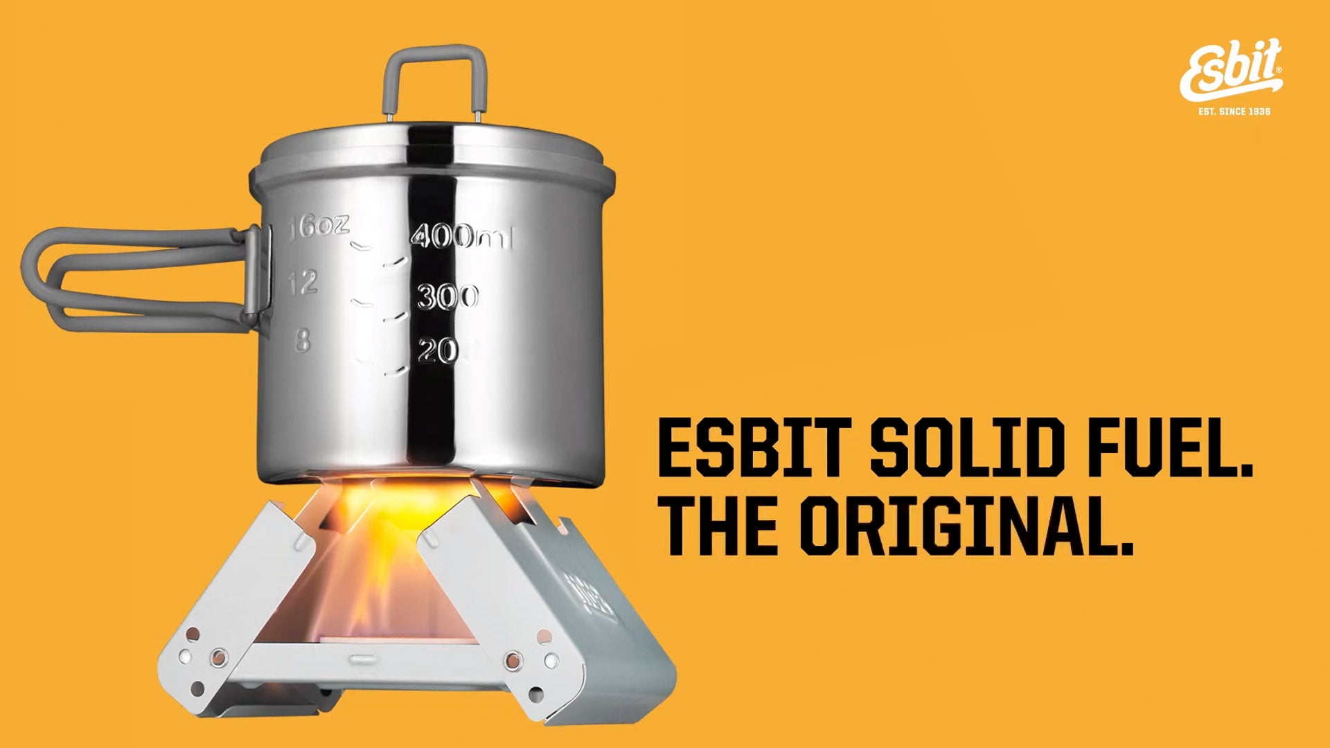 Esbit Emergency Folding Camp Stove (w/ 3 Solid Fuel Tablets)
