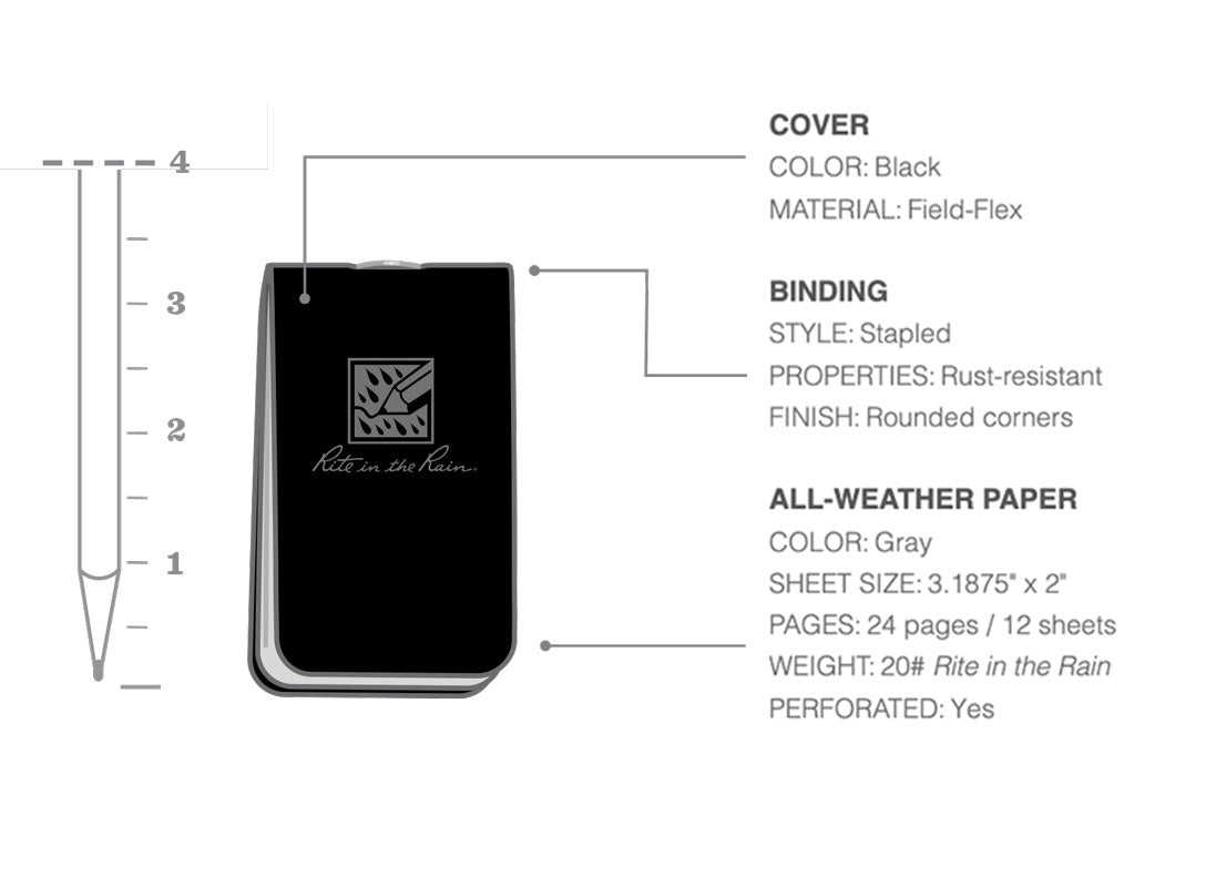 Rite in the Rain On-The-Go Notebooks (3-Pack)