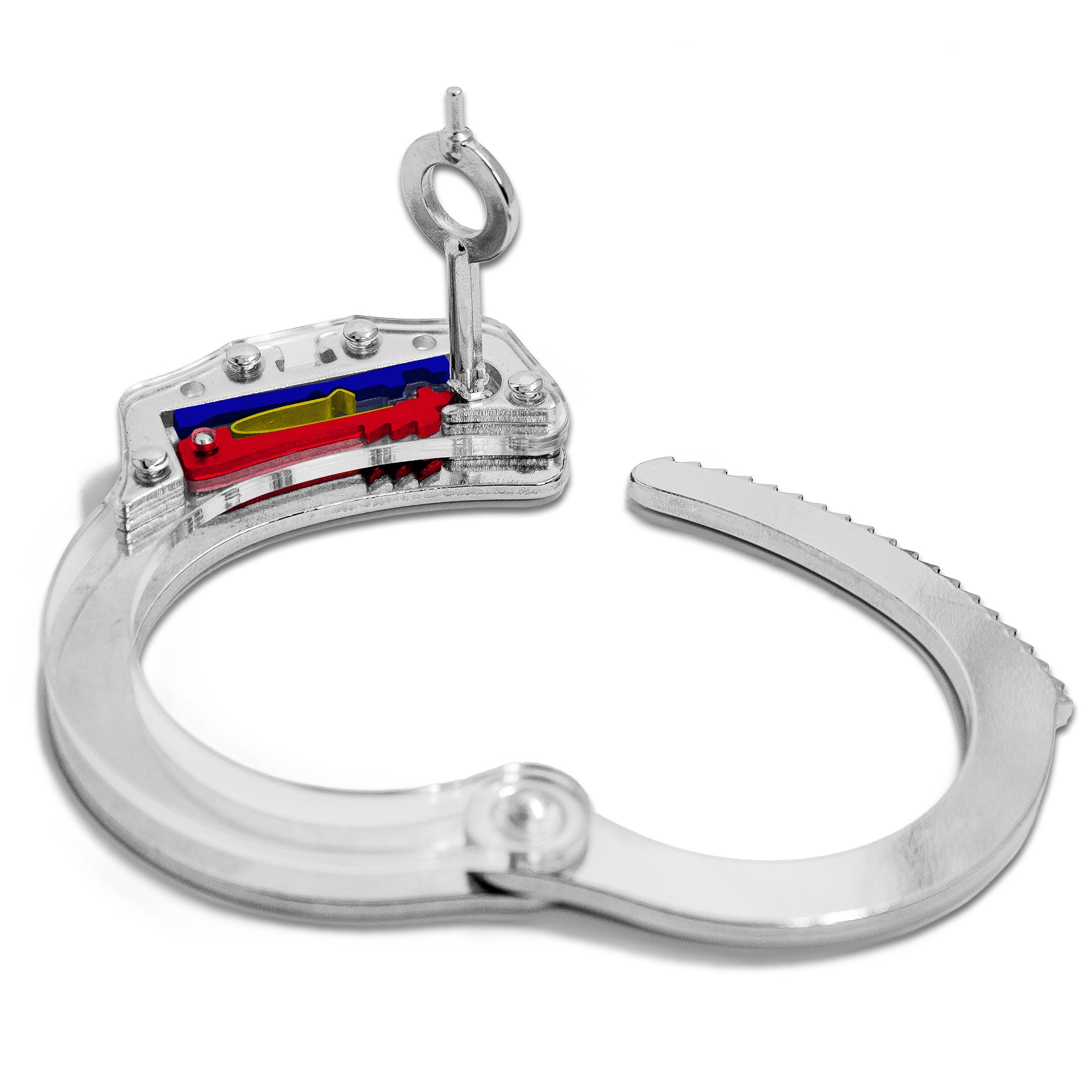 Acrylic Training Handcuffs + 2 Hostage Escape Cards