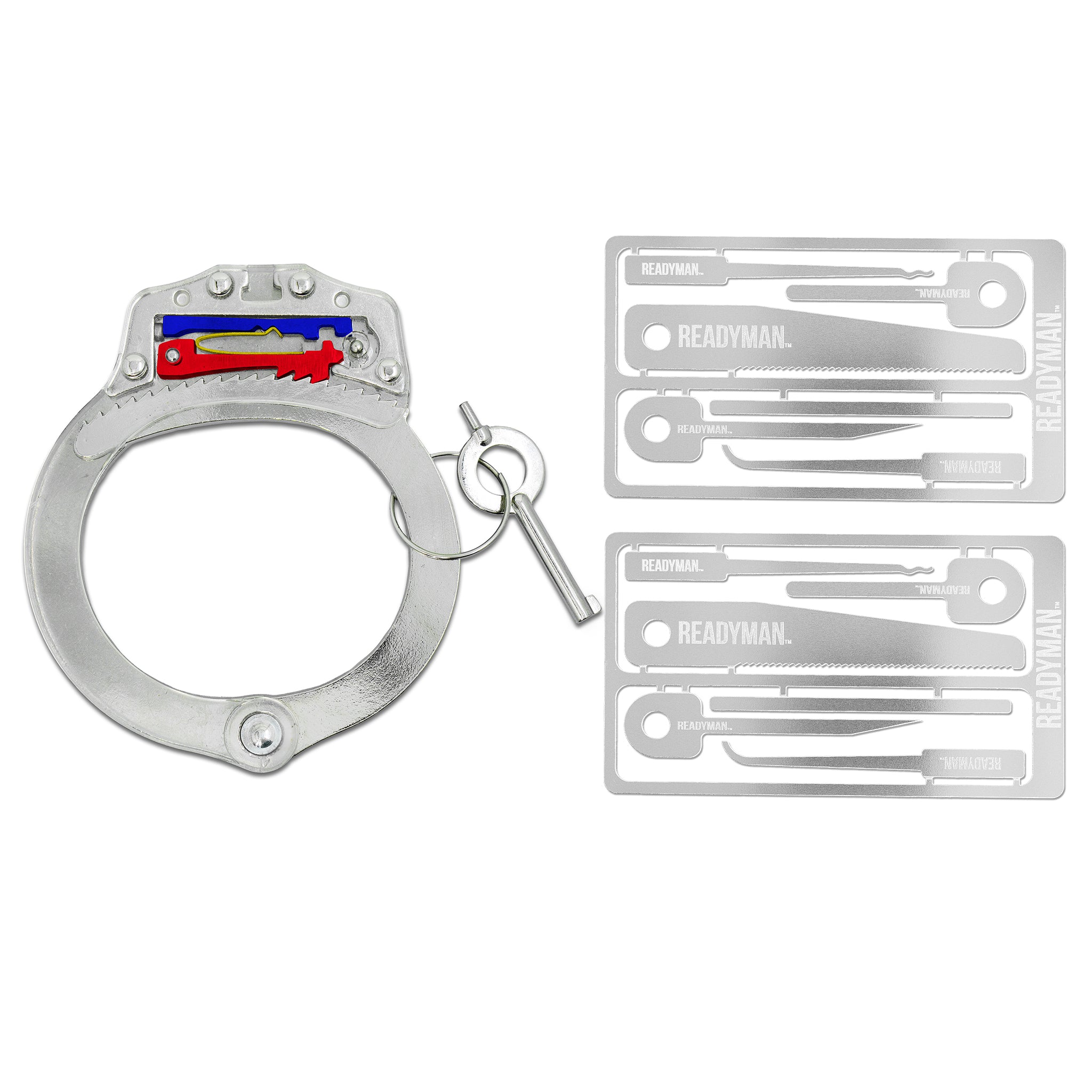 Acrylic Training Handcuffs + 2 Hostage Escape Cards