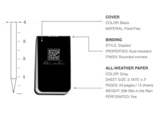 Rite in the Rain On-The-Go Notebooks (3-Pack)