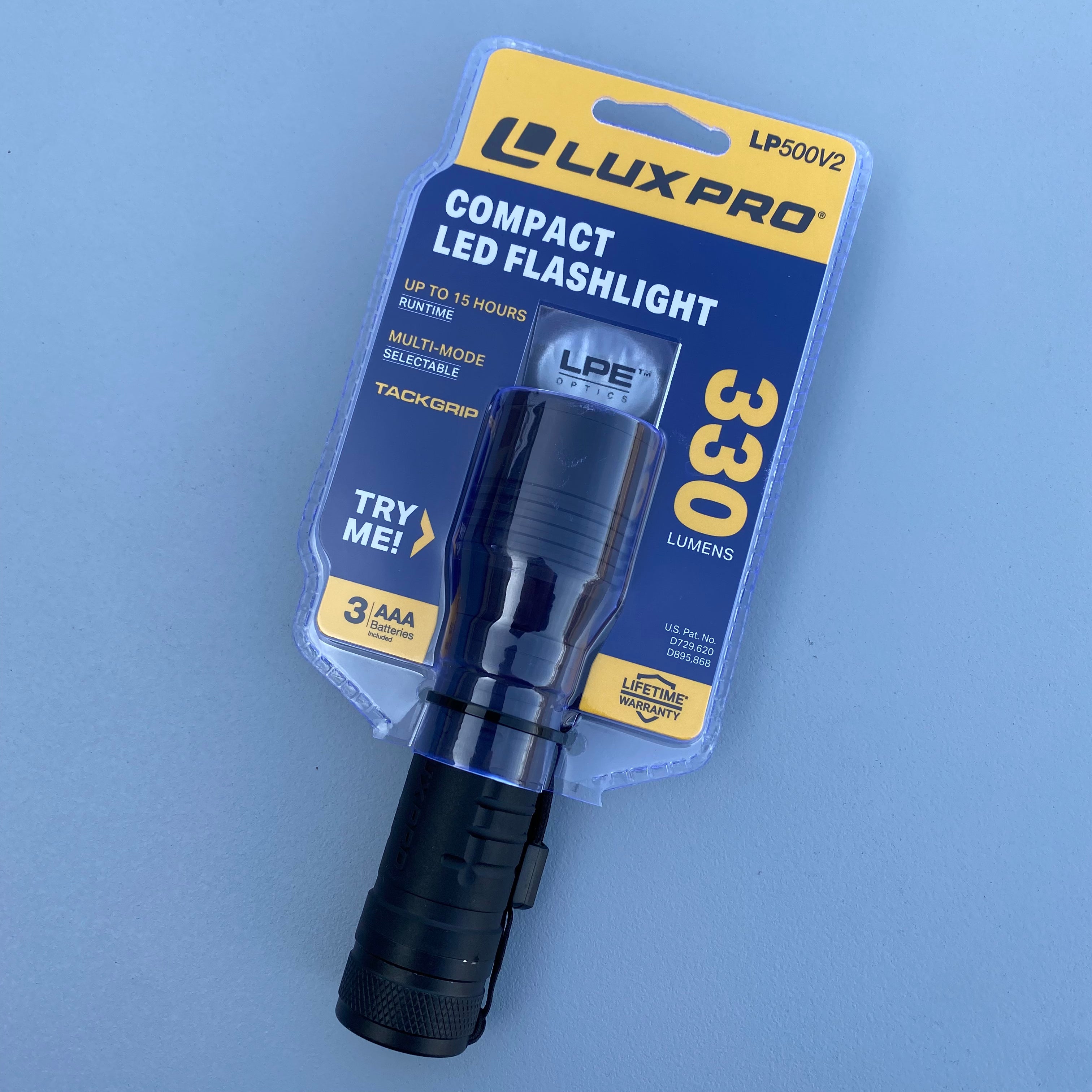 LuxPro (330 Lumen) Pocket Size LED Flashlight - LP500V2